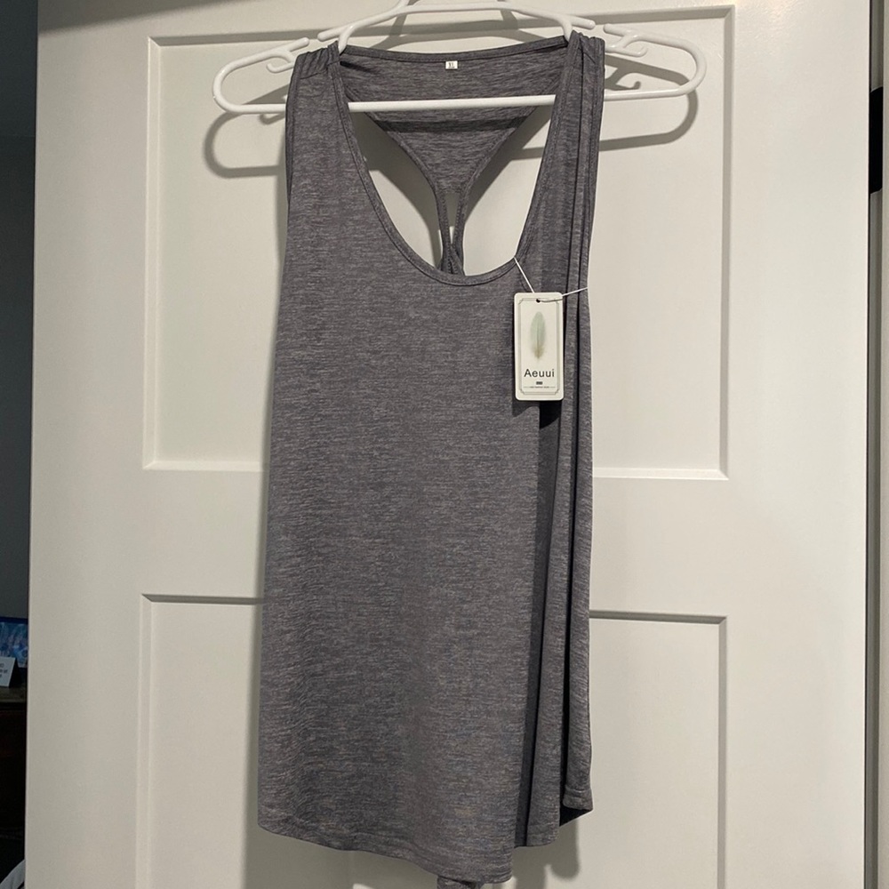 Womens open back tank